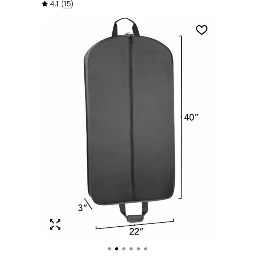 WallyBags 40” Deluxe Travel Garment Bag, Blue Men's Garment BagTop Handle👔🏖️